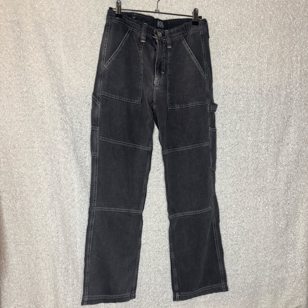 BDG URBAN OUTFITTERS Black Denim Cargo Pants